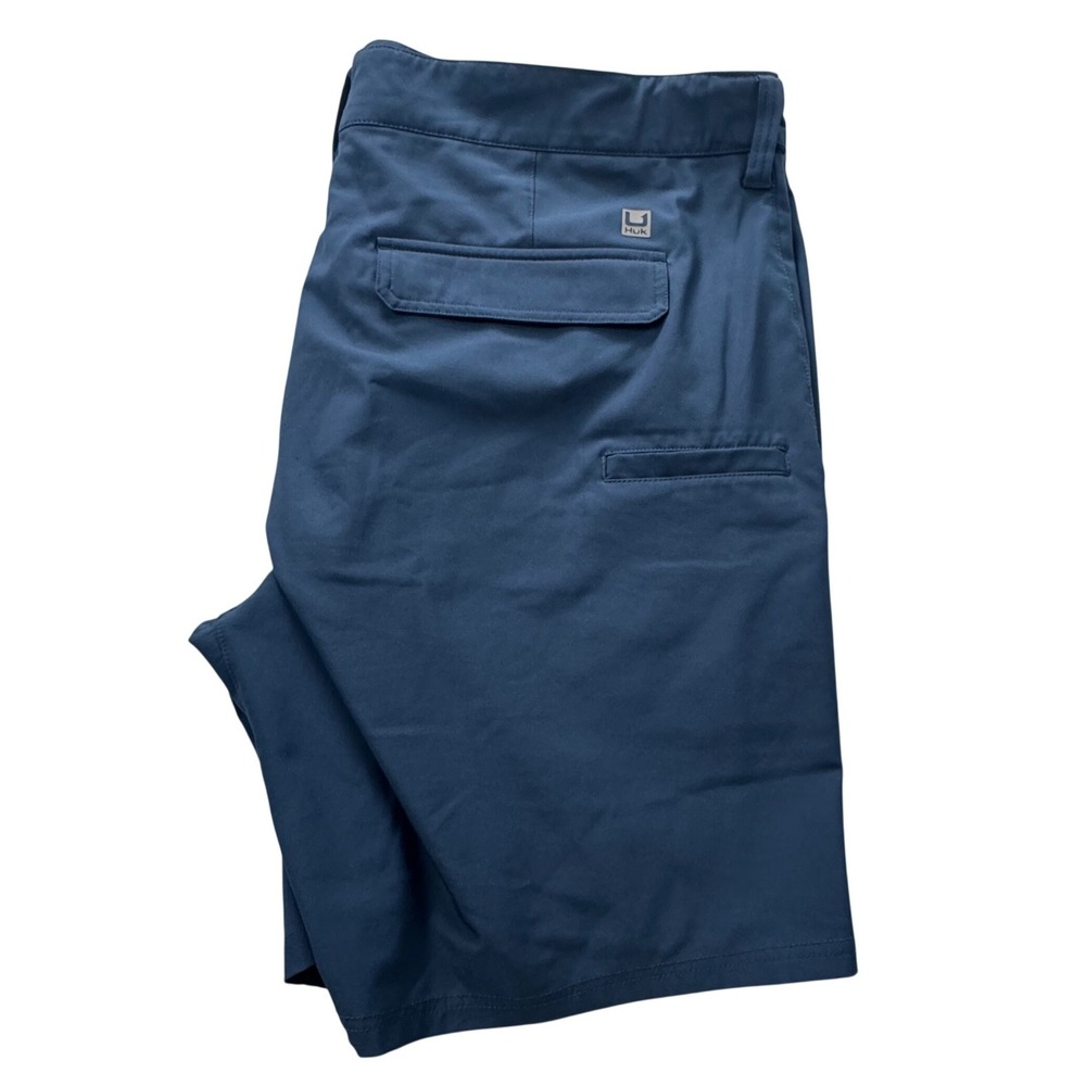 Huk Pursuit Shorts Mens Dark Blue Performance Fishing Utility H2000178 Size XXXL